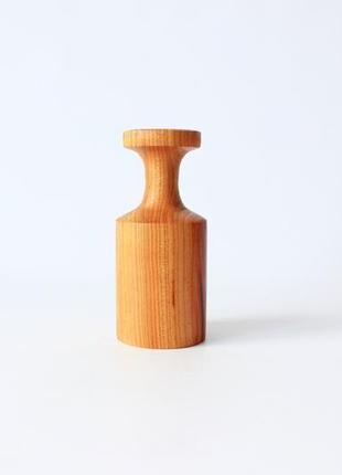 Міні декоративна вазочка з дерева (1151)2 фото