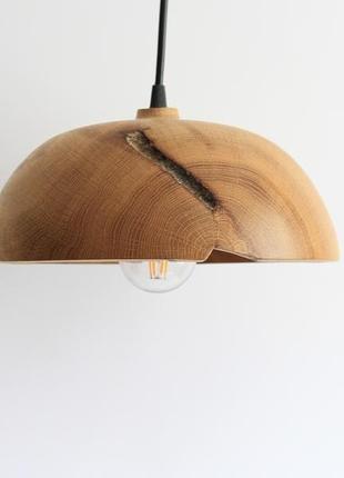 Светлая кухонная люстра из дуба (1210)