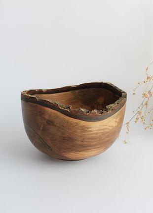Миска из ореха для фруктов (1499) под заказ