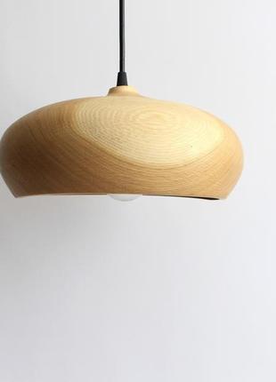 Підвісна світла люстра з дуба (1181)