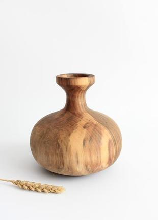 Декоративная ваза из ореха (1116)4 фото