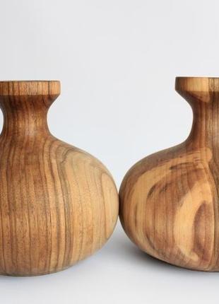 Декоративная ваза из ореха (1116) под заказ