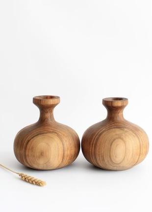 Декоративная ваза из ореха (1116) под заказ