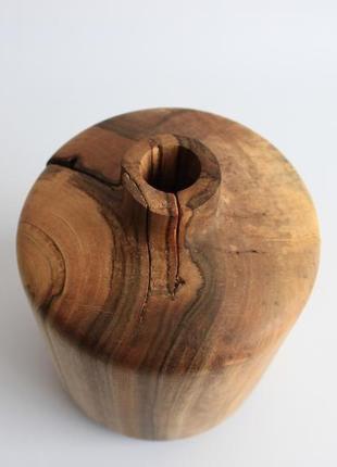 Декоративная ваза из ореха (1121)6 фото