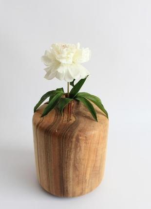 Декоративна ваза з горіха (1121)2 фото
