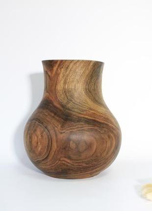 Декоративная ваза из ореха (1143)7 фото