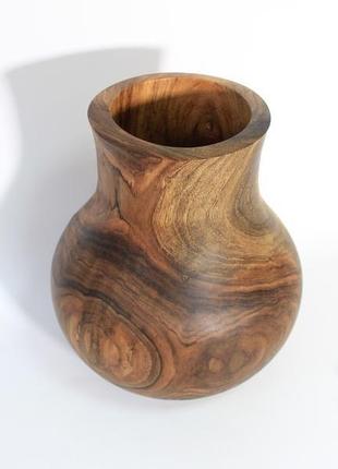 Декоративная ваза из ореха (1143)5 фото