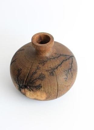 Декоративна ваза з дуба (1155)2 фото