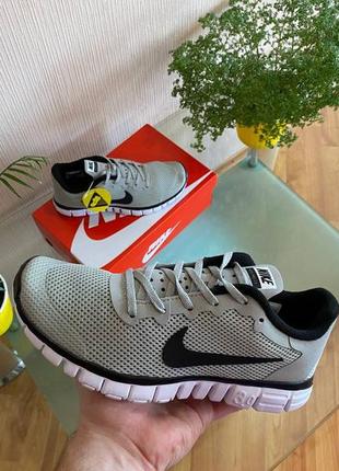 Кеди  nike free run 3.0 (сірі)10 фото