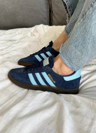 Adidas spezial handball dark blue10 фото