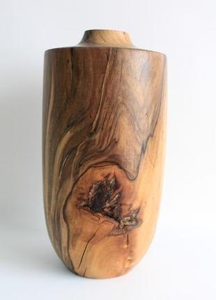 Ваза из натуральной древесины ручной работы (1324)2 фото