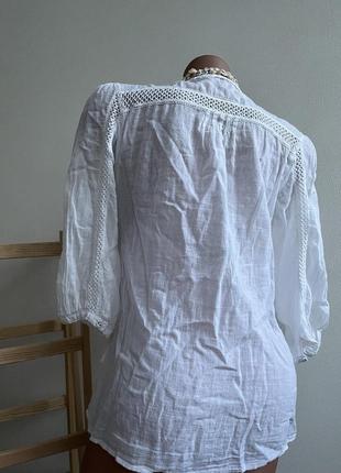 Сорочка блуза туніка стиль бохо  бавовна трендова жіноча xs-m2 фото
