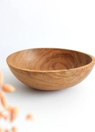 Стильная деревянная тарелка (1351)1 фото