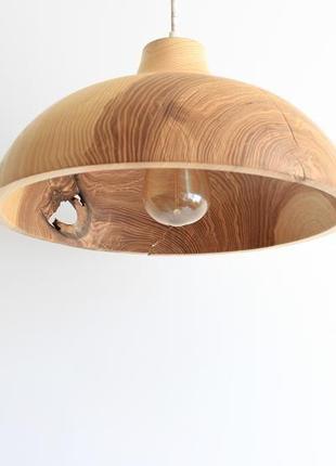 Светлая люстра из ясеня ручной работы (1383) под заказ6 фото