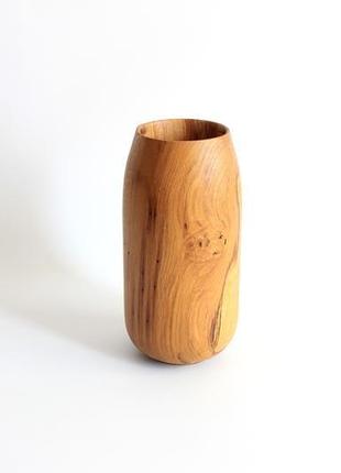 Декоративна ваза з дуба для сухоцвітів (1395)6 фото