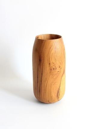Декоративна ваза з дуба для сухоцвітів (1395)7 фото