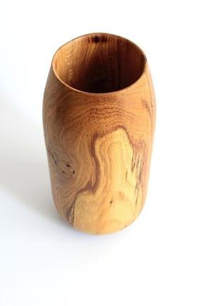 Декоративная ваза из дуба для сухоцветов (1395)4 фото