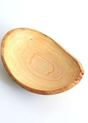 Тарелка для фруктов из натурального дерева (1417)2 фото