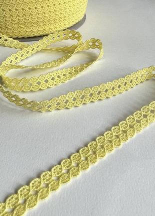 500/515 мереживо без еластану жовте 12мм бавовна