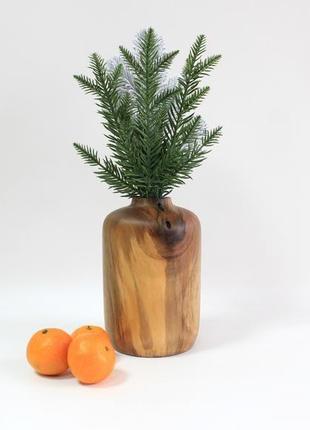 Деревянная ваза для сухоцветов ручной работы (1545) под заказ