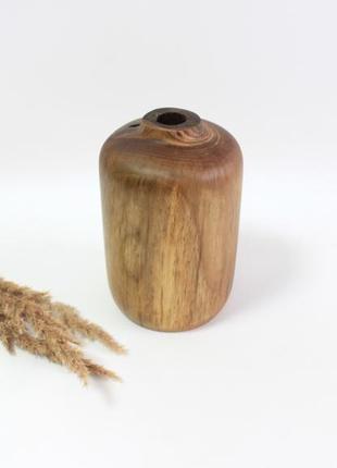 Деревянная ваза для сухоцветов ручной работы (1545) под заказ