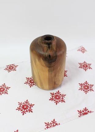 Дерев'яна ваза для сухоцвітів ручної роботи (1545)10 фото