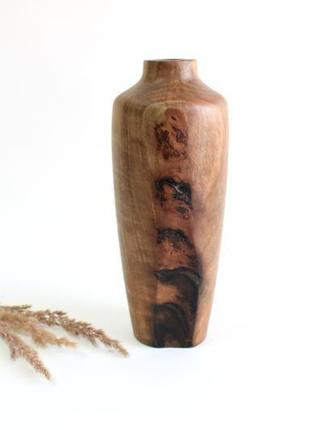 Декоративна ваза з горіха для сухоцвітів (1549)1 фото
