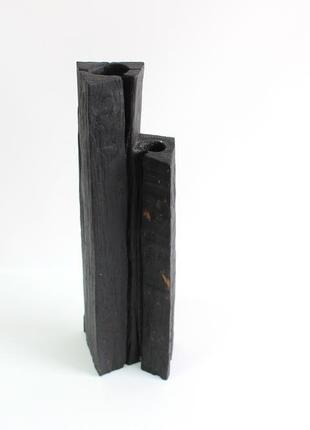 Свічник з дуба діаметр 11 см, висота 36 см (1596)2 фото