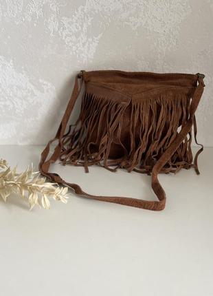 Замшева сумка