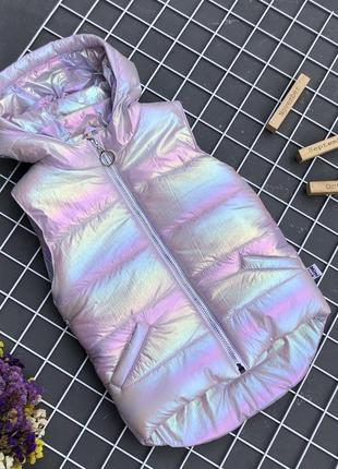 Безрукавака осіння, демі жилетка, жилет для дівчинки