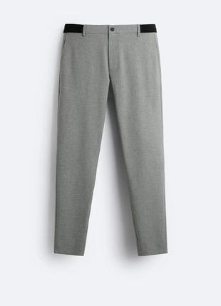 Мужские брюки zara серого цвета10 фото