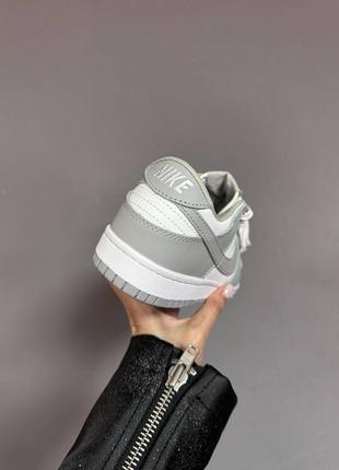 Жіночі кросівки найк сб данк лоу преміум сірі / nike sb dunk low « light grey » premium5 фото