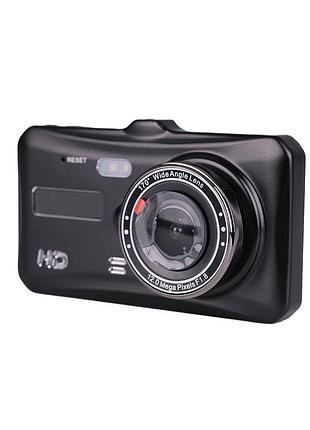 Видеорегистратор на 2 камеры для авто на аккумуляторе с ночным видением • регистратор в машину