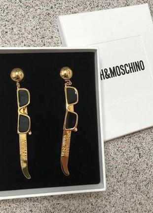 Серёжки клипсы h&moschino3 фото