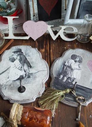 Комплект вешалок любовь и винтаж