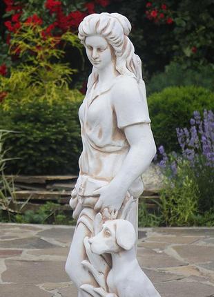 Садова статуя богиня полювання артеміда 84x34x27 см гранд презент ссп12041 крем5 фото