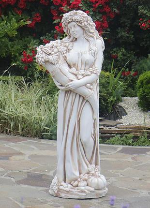 Садовая фигура богиня изобилия 100х41х29 см гранд презент ссп00005 крем