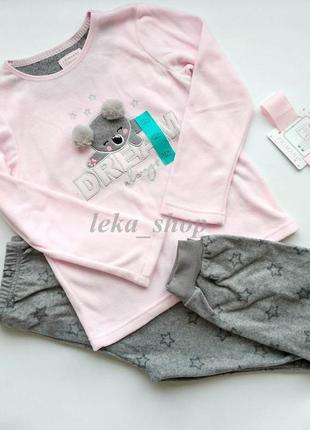 Флисовая пижама на девочку koala primark3 фото