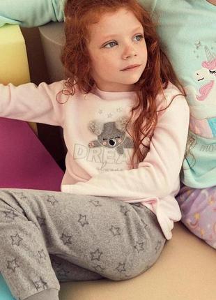Флисовая пижама на девочку koala primark1 фото