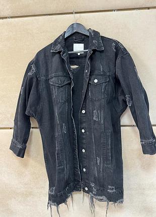 Подовжена джинсовка zara