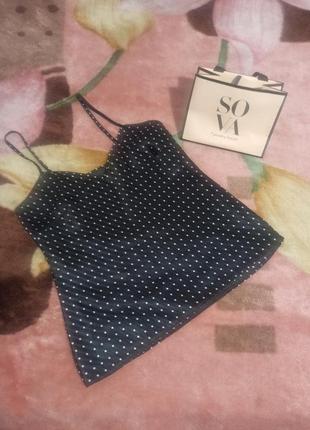 Блуза на бретелях у горох! є в наявності!