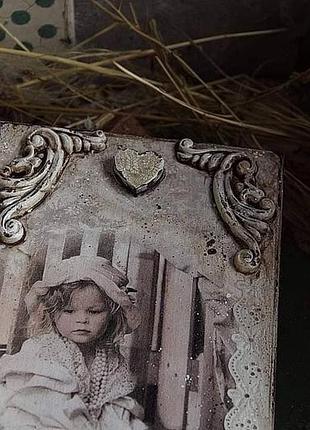 Настольное складное зеркало в винтажном стиле4 фото