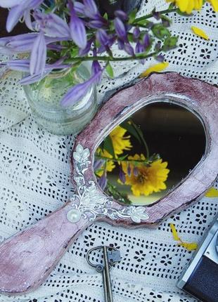 Винтажное зеркало туалетное