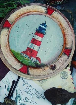Вешалка в морском стиле маяк