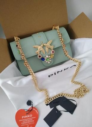 Сумка кожаная в стиле pinko👑