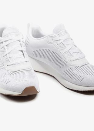 Оригінальні жіночі білі кросівки sketchers