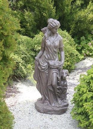 Садова статуя богиня полювання артеміда червоний граніт 84x34x27 см гранд презент сспг12041-1 червоний