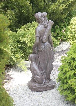 Садова статуя богиня полювання артеміда червоний граніт 84x34x27 см гранд презент сспг12041-1 червоний3 фото