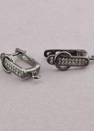 Швензи пара фіаніт хром 15х7 см.