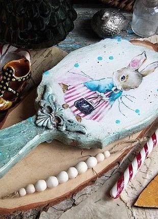 Дзеркало ручне з кроликом